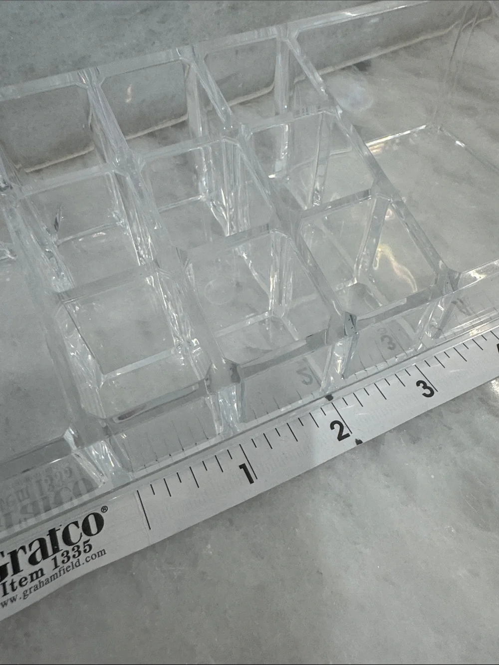 Clear Acrylic Makeup Organizer Tray - Transparent Storage